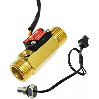 YF-B7 Su Akış Sensörü Sıcaklık Sensörlü - Pirinç