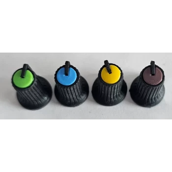 Yumuşak Potansiyometre Başlığı Siyah Gövde Karışık Renk