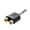 ÇEVİRİCİ JACK STEREO ERKEK 6.3MM TO 2RCA DİŞİ