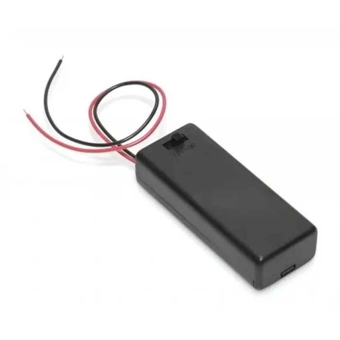 1-li AA Anahtarlı Kutulu Kalem Pil Yuvası Tekli