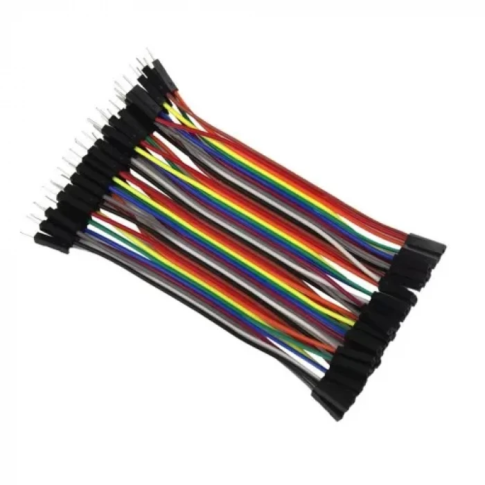 10 cm Dupont Jumper Kablo (Dişi-Erkek) 40 adet