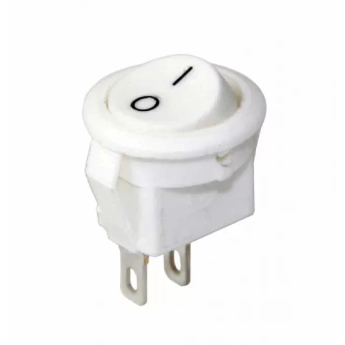 16mm On-Off Power Switch Anahtar 2P - BEYAZ