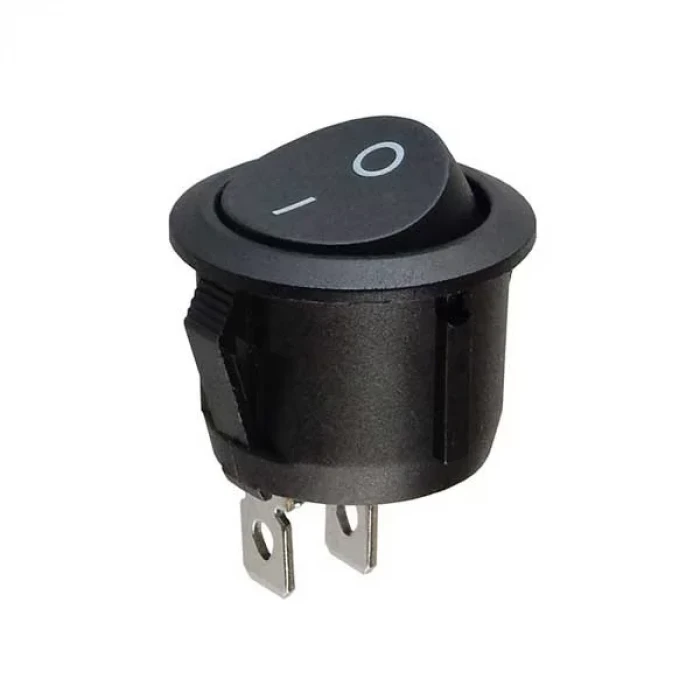 16mm On-Off Power Switch Anahtar 2P - SiYAH