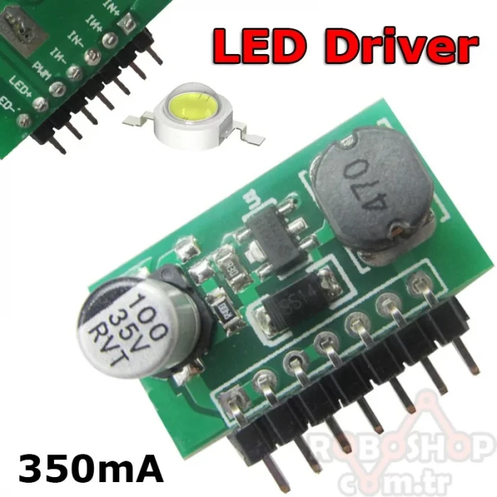 1W Led Driver Power LED Sürücü - PWM Kontrollü Akım Sınırlama Devresi