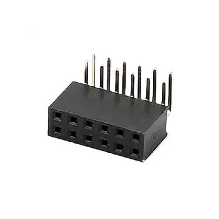 2x6 Pin Header 90 Derece - DİŞİ