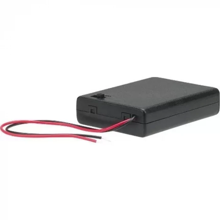 3-lü AA Anahtarlı Kutulu Kalem Pil Yuvası