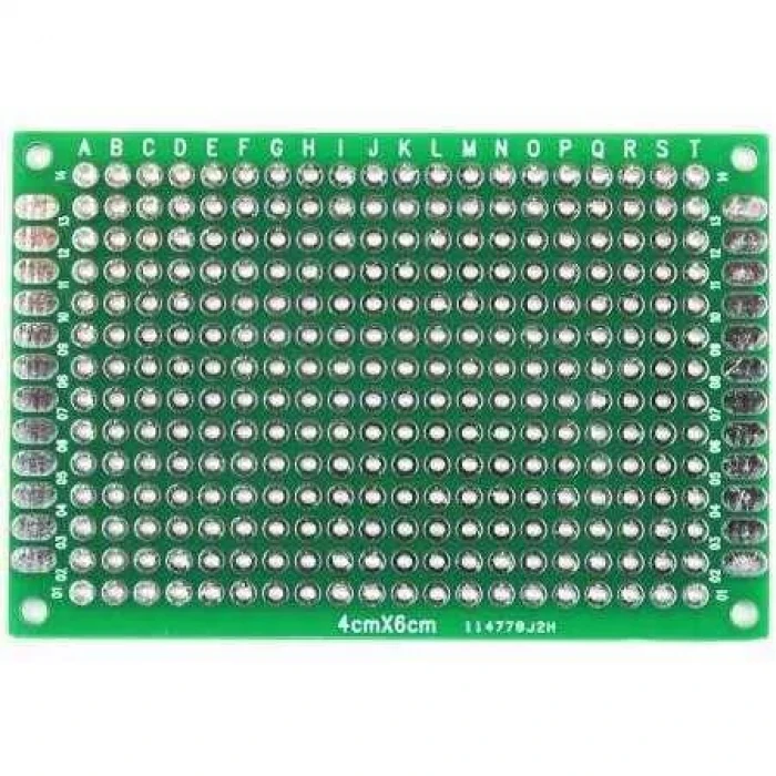 4x6 cm Çift Yüzlü Delikli Pertinaks Plaket