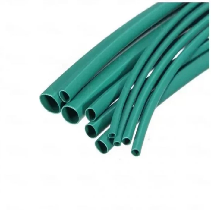 5 mm Makaron YESİL (5mm Isı ile Daralan Kablo Makaronu) - 1 metre