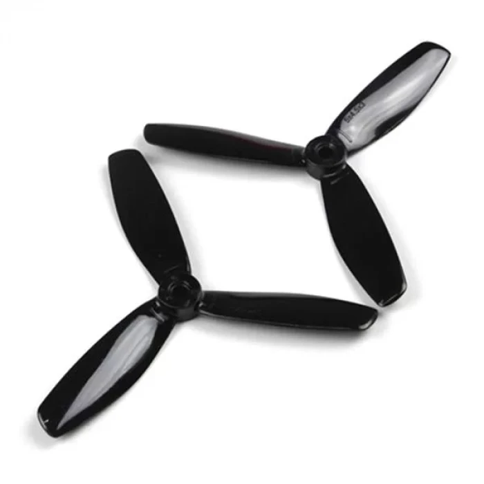 5045 Siyah ABS Pervane 3 Yaprak CW + CCW  Racing Drone Propeller
