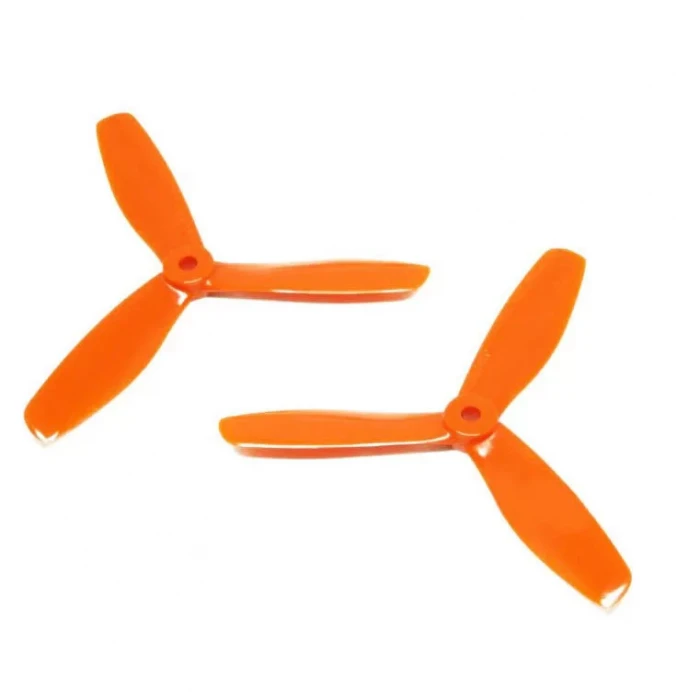 5045 Turuncu ABS Pervane 3 Yaprak CW + CCW Racing Drone Propeller
