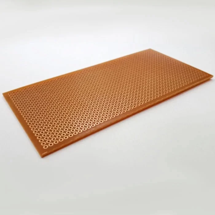 50x100 mm Delikli Pertinaks 5x10 cm Bakır Plaket Tek Yüzey