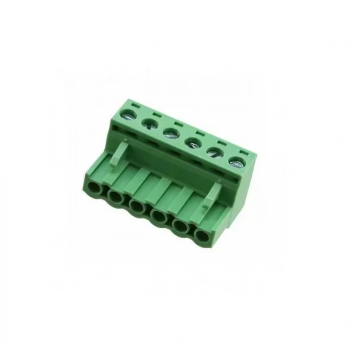 6 Pin 5.08mm Dişi Geçmeli - Yeşil Klemens