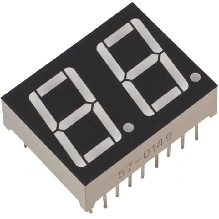 7 Segment Display Ekran 2 Bit Ortak Katot - 14mm