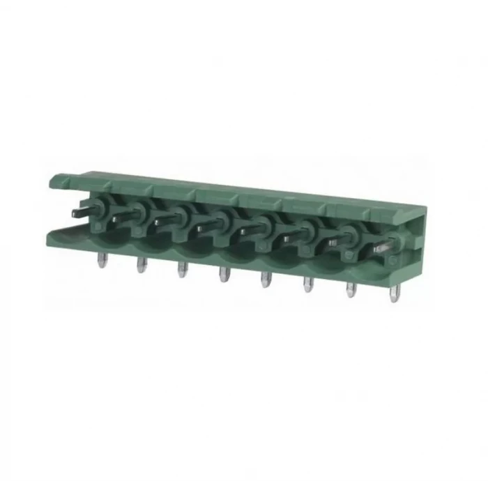 8 Pin 5.08mm 90C Erkek Geçmeli - Yeşil Klemens