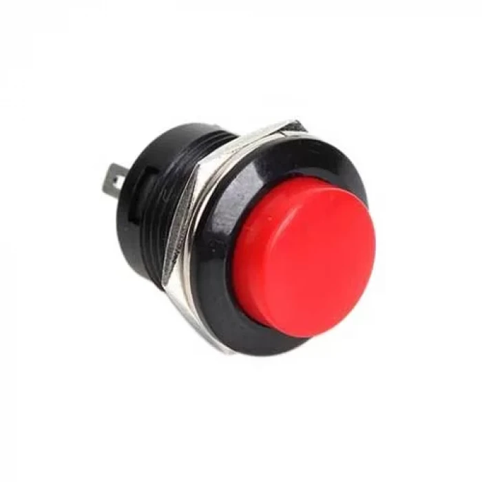 Buton - 16mm Anlık Basmalı Yaylı - KIRMIZI