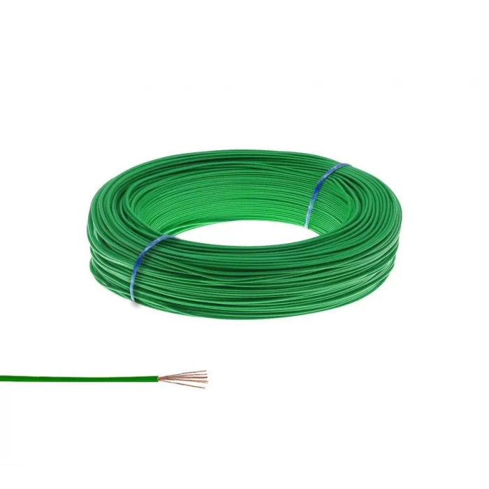 Çok Damarlı Zil Teli - Montaj Kablosu (1 metre) YEŞiL kablo