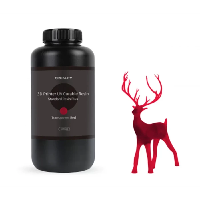 Creality Standart Reçine Plus 1 Kg - Şeffaf Kırmızı