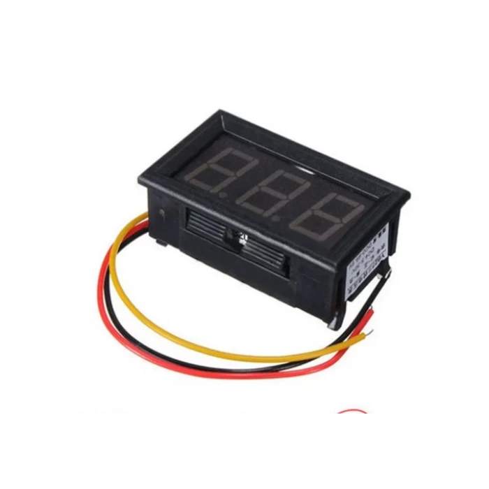 Dijital DC Voltaj Göstergesi Voltmetre Display 0-100V - Kasalı