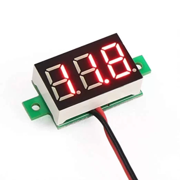 Dijital Mini DC Voltaj Göstergesi Voltmetre KIRMIZI Display 4-30V