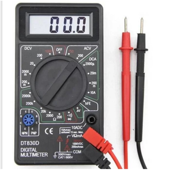 DT-830D Dijital Multimetre DT830D Ölçü Aleti - Avometre SiYAH