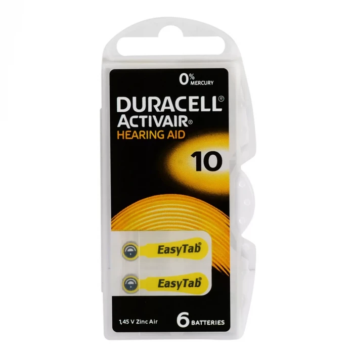 Duracell Activair 10 Kulaklık Pili 6lı Blister