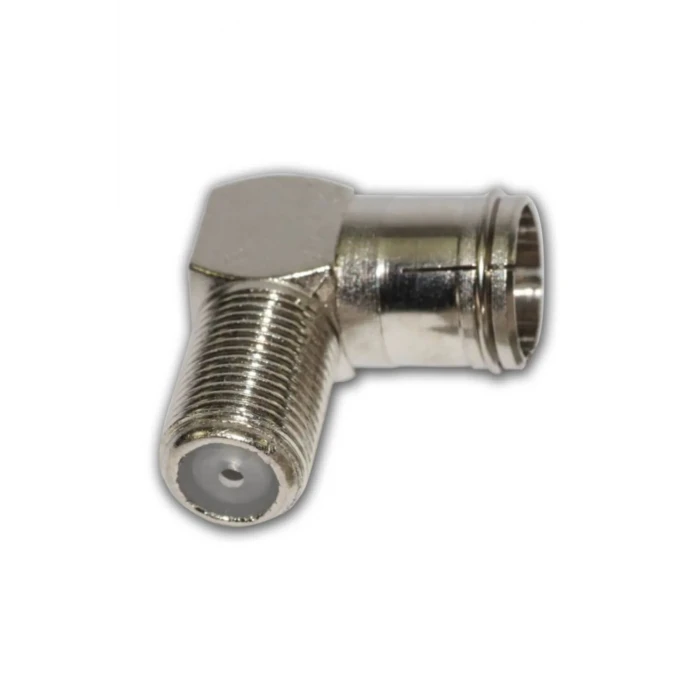 F Konnektör L Fiş Quick Geçişli L Tip 90 Derece