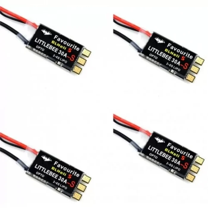 FVT LittleBee 30A ESC BLHeli_S Dshot 2-6S Racer Drone Esc - 4 ADET