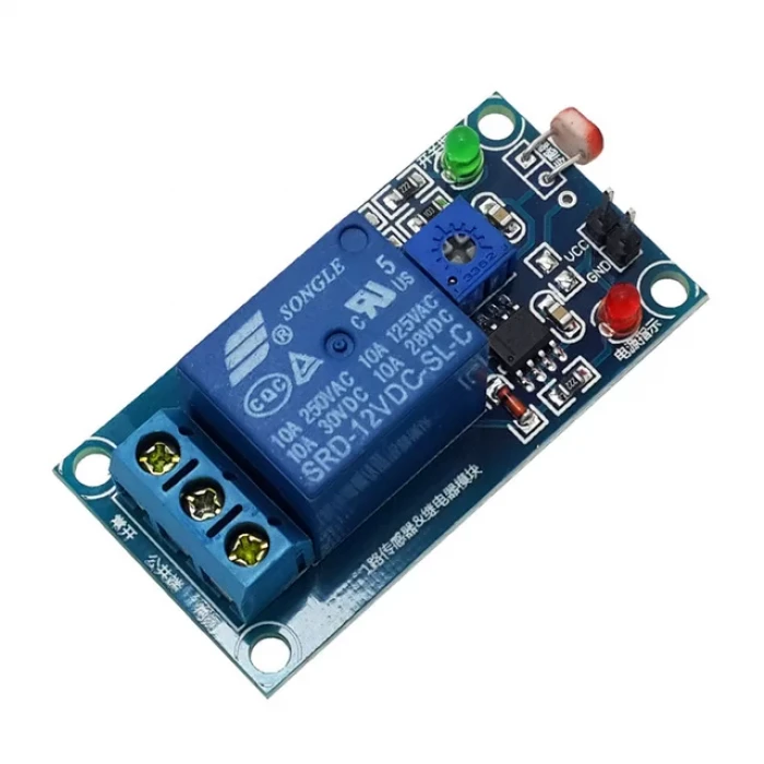 LDR Işık Sensörü Kontrollü Tekli Röle Modülü