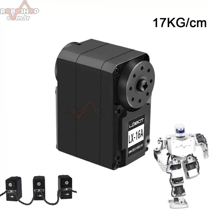 LX-16A 17KG Yüksek Torklu Robot Kolu için Servo Motor 240°