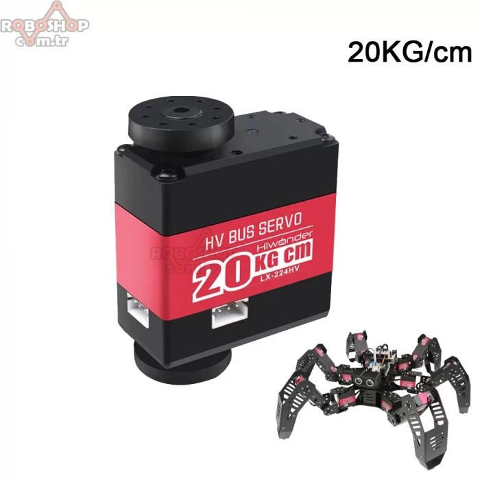 LX-224HV 20KG Yüksek Torklu Robot Kolu için Servo Motor 240°
