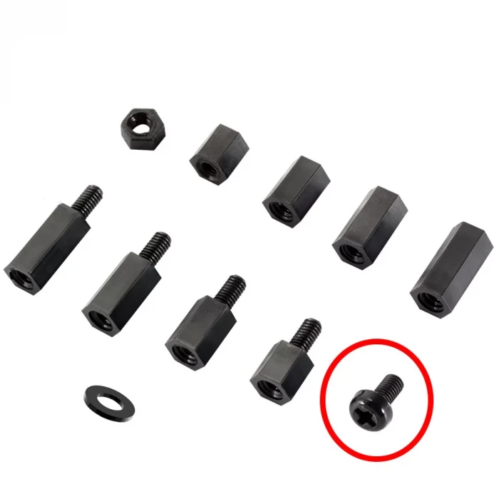 M3 x 6mm Plastik Civata Vida SiYAH