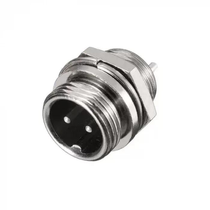 Mike Konnektör Fiş 2 Pin 16mm Erkek