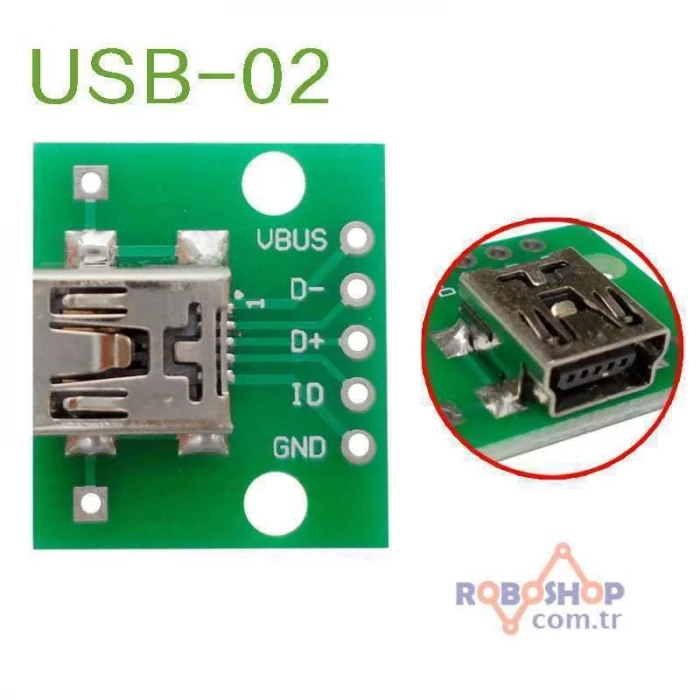 Mini USB - DIP Dönüştürücü Kartı