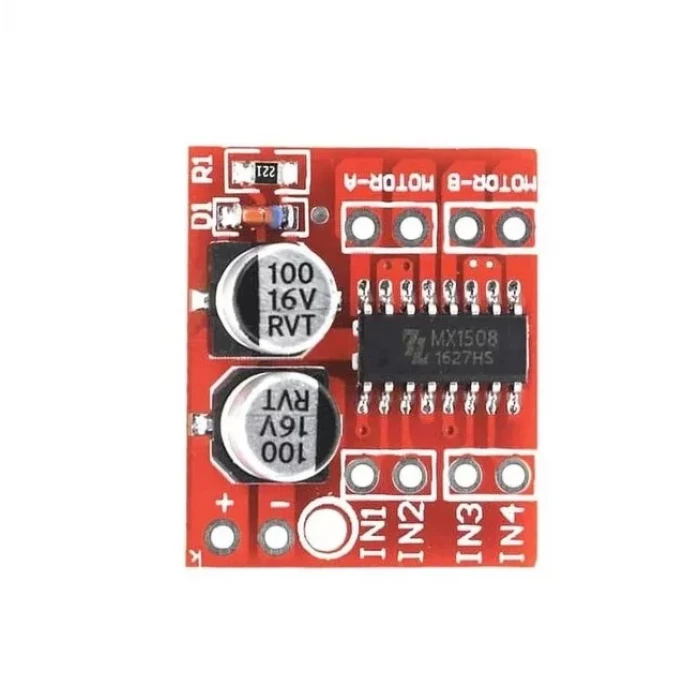 H-Köprülü Mini L298N Çift Motor Sürücüsü (MX1508 H Bridge Motor Driver)