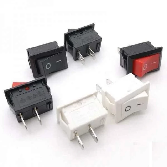 ON-OFF Anahtar ON OFF Işıksız Switch - BEYAZ