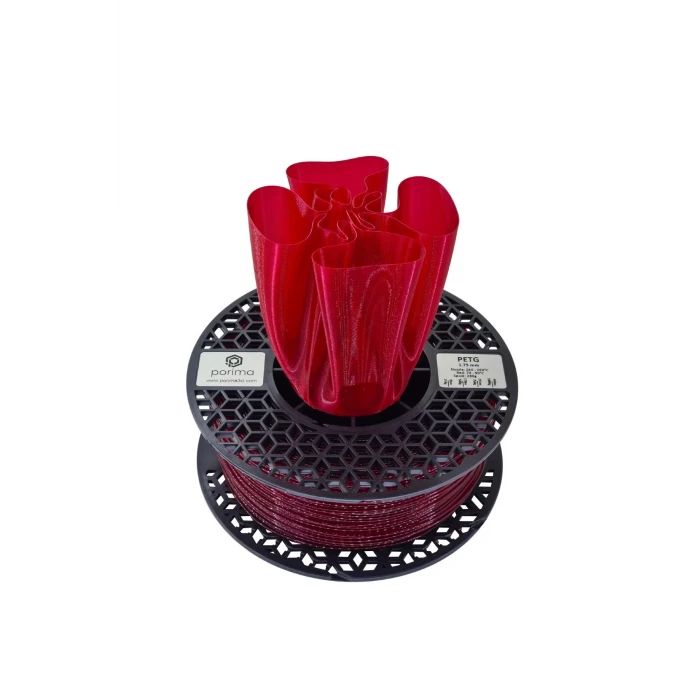 Porima PETG Transparan Şarap Kırmızı Filament