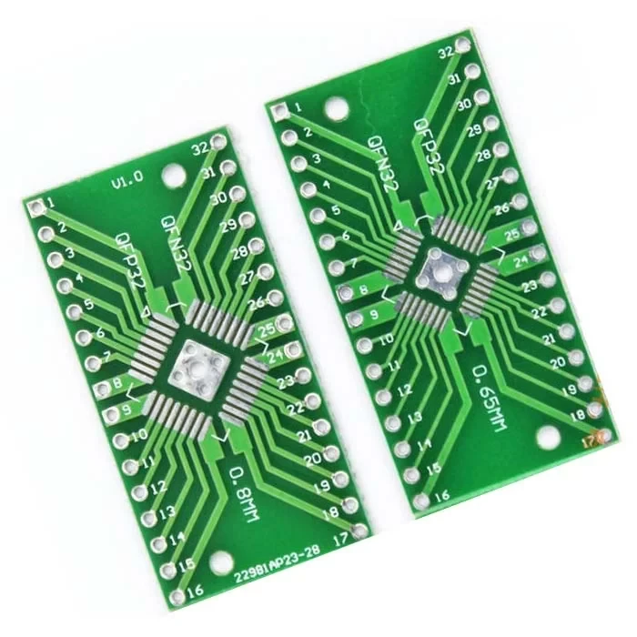 QFN32 - QFP32 SMD to DIP Dönüştürücü PCB Adaptör