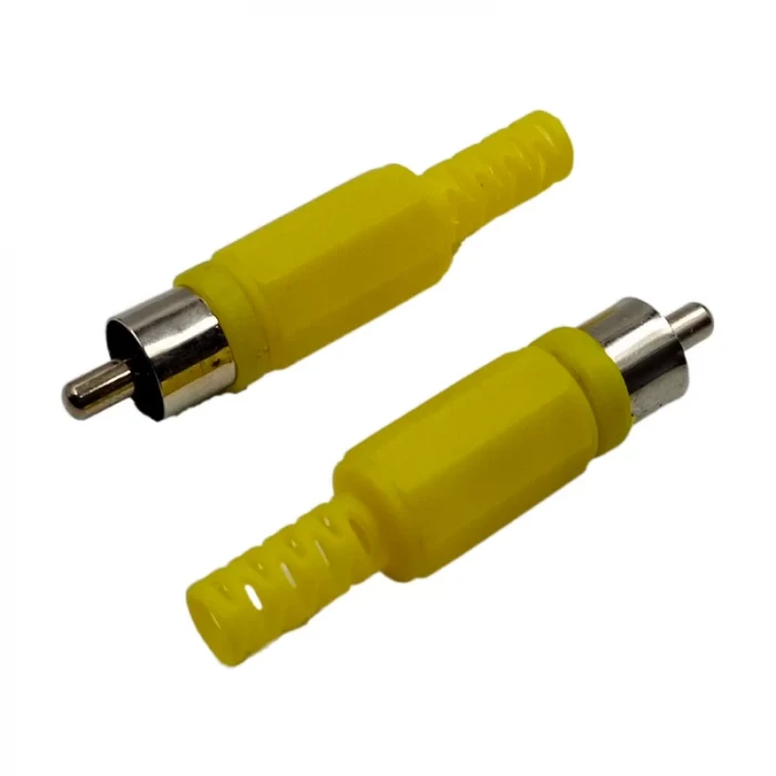 RCA Erkek Konnektör Tos Jak Fiş SARI
