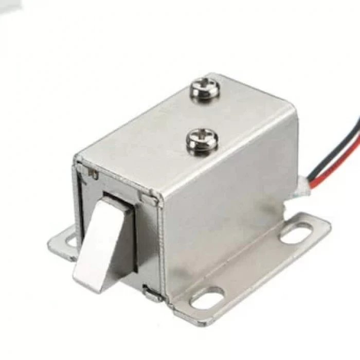 Solenoid Kilit Mandal - Elektrik Kontrollü Mini Kapı Kilidi 12V