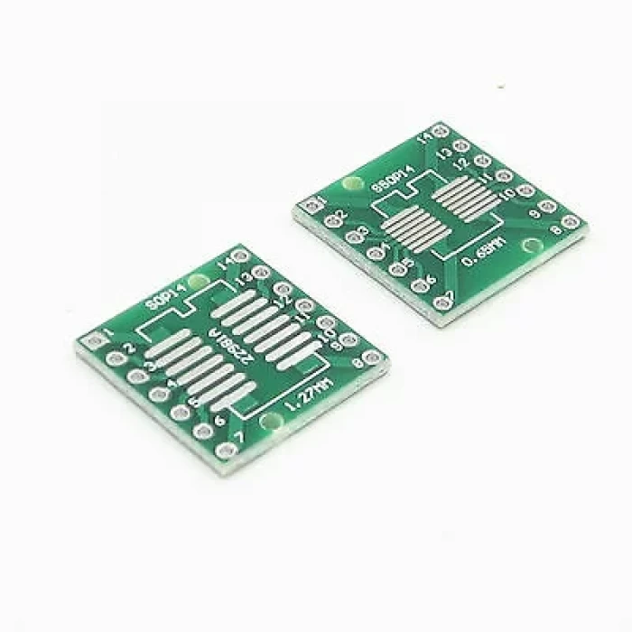 SOP14 / SOIC14 / SO14 / TSSOP14 / SSOP14 SMD to DIP Dönüştürücü PCB Adaptör