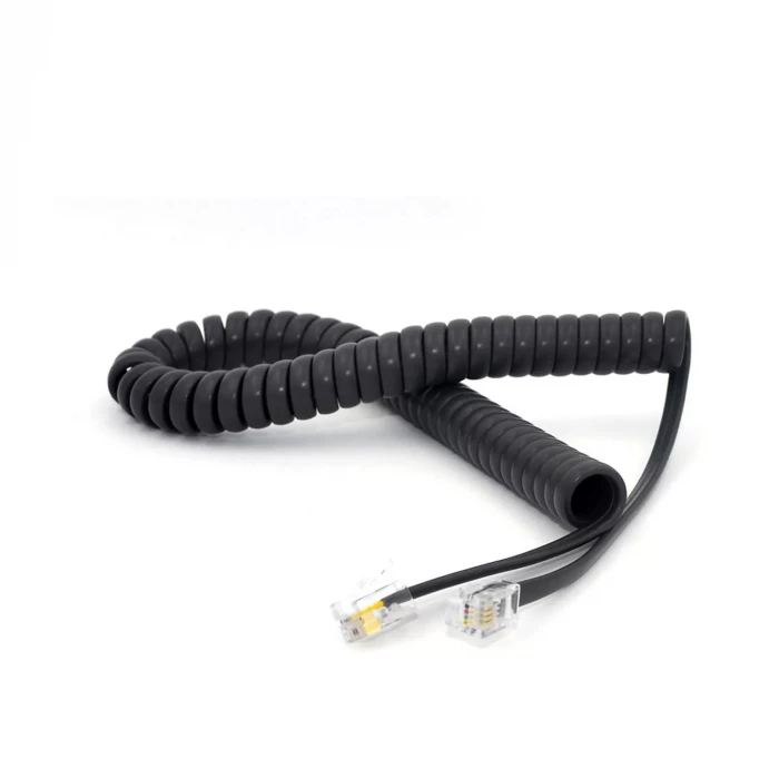 Spiral Telefon Ahize Kablosu - Siyah