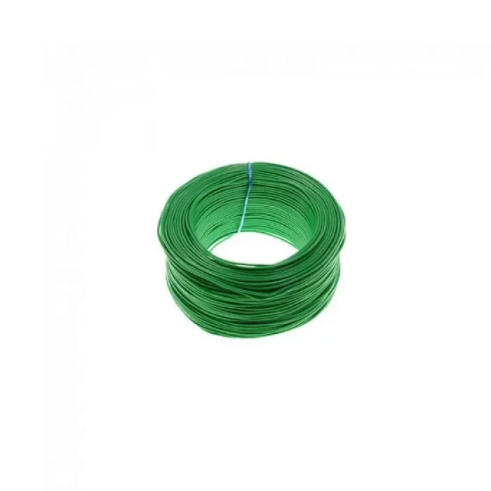 Tek Damarlı Zil Teli - Montaj Kablosu (1 metre) YEŞİL kablo