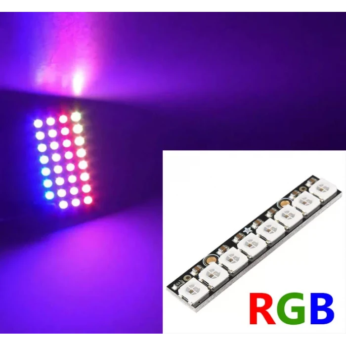 WS2812 5050 RGB LED - 8 Bit