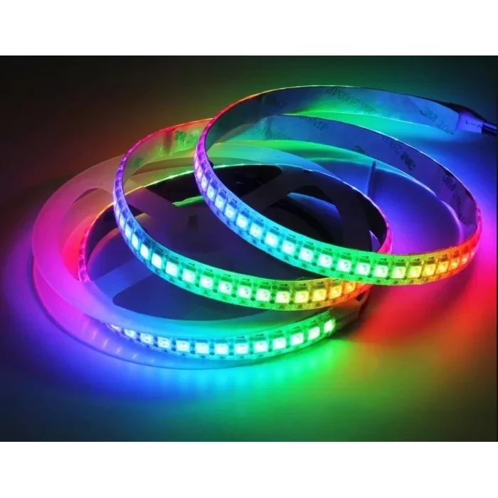 WS2812B Adreslenebilir RGB Şerit Led - 144 led - IP30 - (1m - 144 Led)