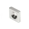 10x10x5 mm Havşa Delikli Kare Neodyum Mıkantıs