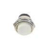 16mm Metal Push Buton - Normali Açık (NO) - Yaylı - BEYAZ