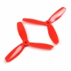 5045 Kırmızı ABS Pervane 3 Yaprak CW + CCW  Racing Drone Propeller