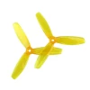 5045 Şeffaf Sarı ABS Pervane 3 Yaprak CW + CCW  Racing Drone Propeller