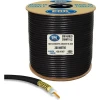 Anten Kablosu Rg6/U4 1.02mm 80Tel Gold Bakır Alaşım 300 Metre Siyah Erk Yerli
