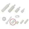 M3 x 25mm Plastik Aralayıcı Distans (BEYAZ) Dişi - Dişi M3*25+6mm
